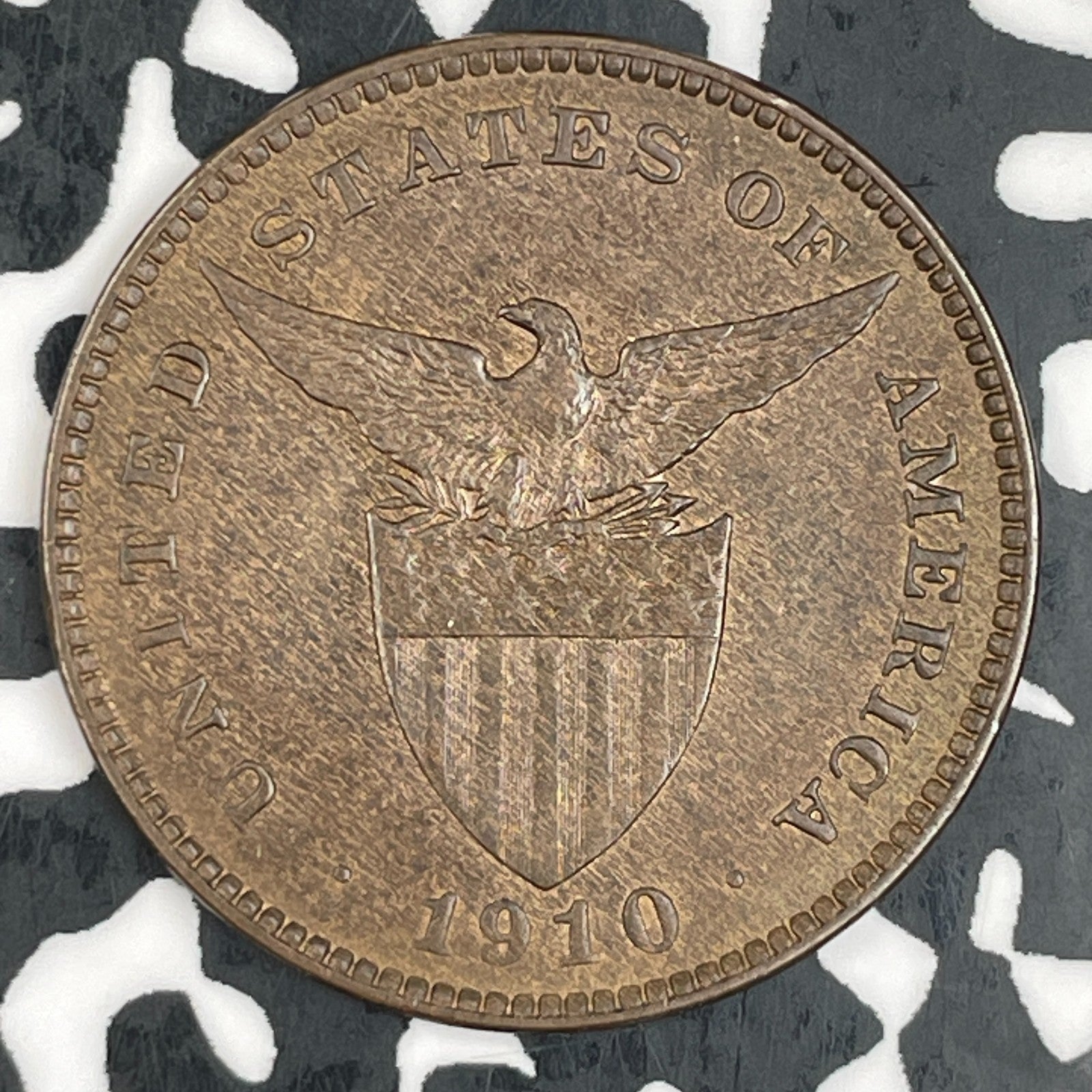 1910-S U.S. Philippines 1 Centavo Lot#F6804 High Grade! Beautiful!