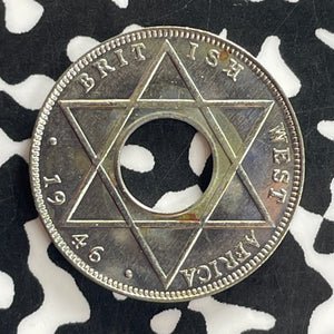 1946-KN British West Africa 1/10 Penny Lot#C0975 High Grade! Beautiful!
