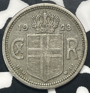 1923 Iceland 10 Aurar Lot#C0359