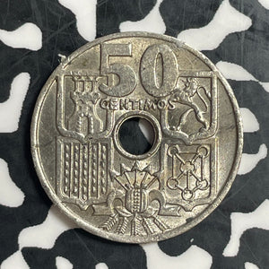 1949(51) Spain 50 Centimos Lot#T3703 High Grade! Beautiful!