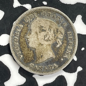 1889 Canada 5 Cents Lot#C0176 Silver! Key Date!