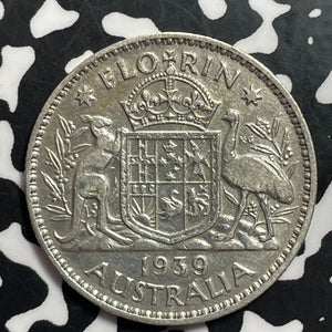 1939 Australia 1 Florin Lot#T1546 Silver! Better Date