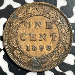 1896 Canada Large Cent Lot#E7248 Nice Detail, Old Cleaning