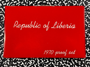 1970 Liberia 6x Coin Proof Set Lot#B2189 With Case