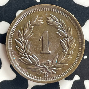 1926 Switzerland 1 Rappen Lot#T7991 High Grade! Beautiful!