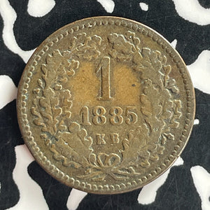 1885 Hungary 1 Kreuzer Lot#T7526
