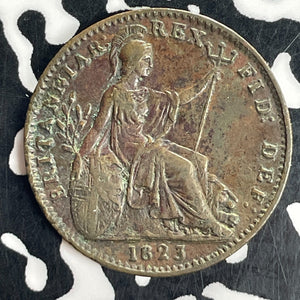 1823 Great Britain 1 Farthing Lot#T8101 Nice!