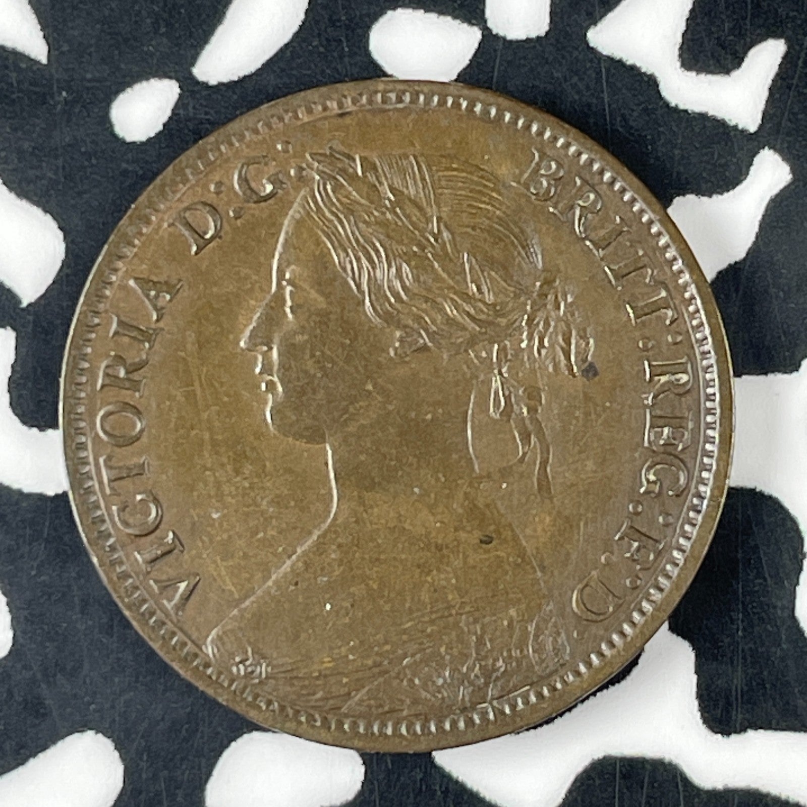 1861 Nova Scotia 1/2 Cent Half Cent Lot#C9984 Nice!