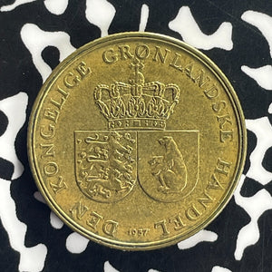1957 Greenland 1 Krone Lot#T8634