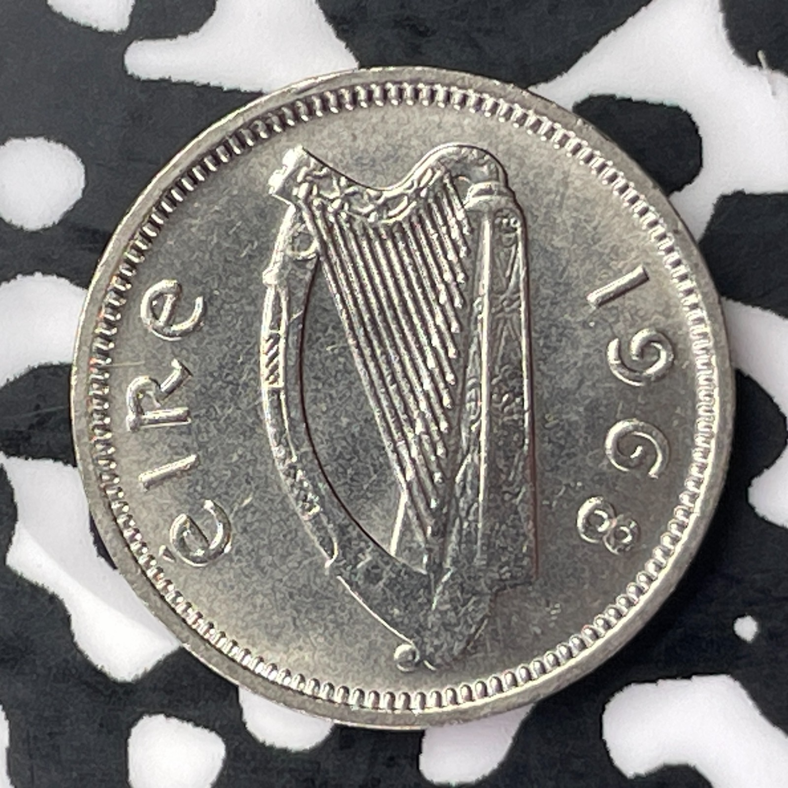 1968 Ireland 3 Pence Threepence Lot#C4258 High Grade! Beautiful!