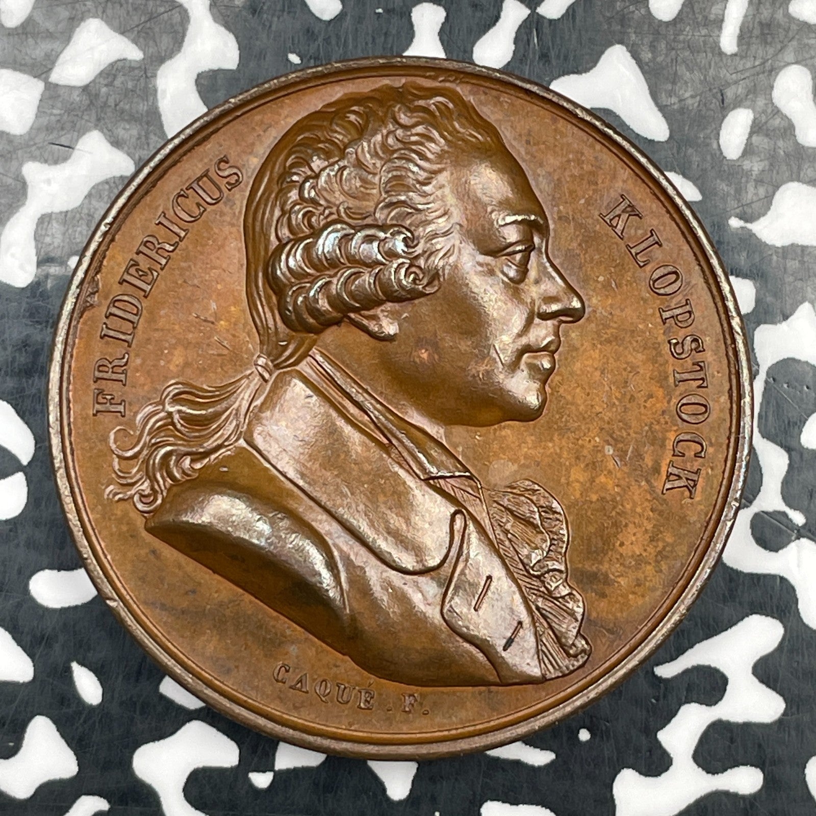 1820 France Friedrich Gottlieb Klopstock Medal Lot#JM2397 41mm