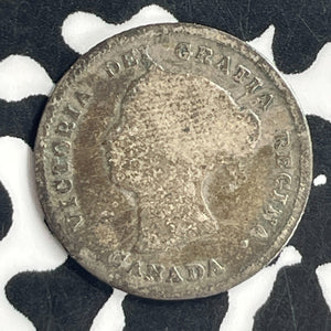 1875-H Canada 5 Cents Lot#JM9666 Silver! Key Date!