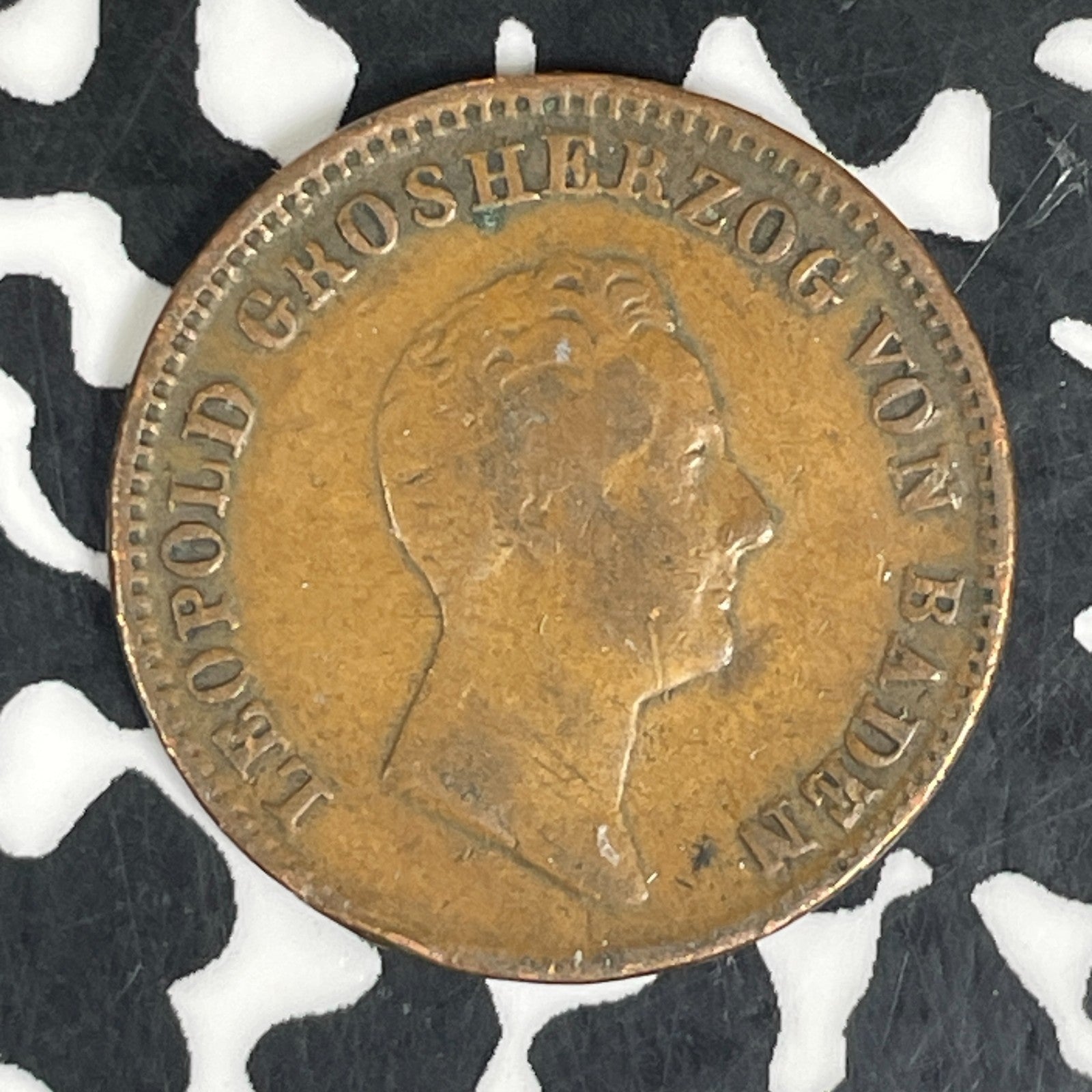 1841 Germany Baden 1 Kreuzer Lot#C6116