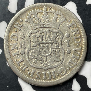 1755-Mo Mexico 1 Real Lot#E9545 Silver!