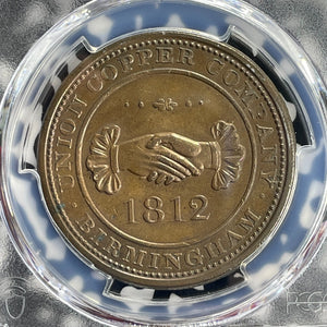 1812 G.B. Birmingham Union Copper Co. 1 Penny Token PCGS MS63BN Lot#G770