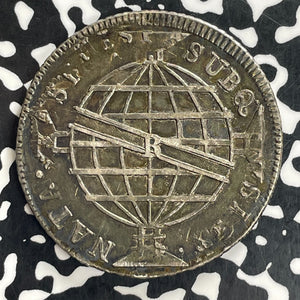 1815-R Brazil 960 Reis Lot#JM0106 Large Silver! Nice!
