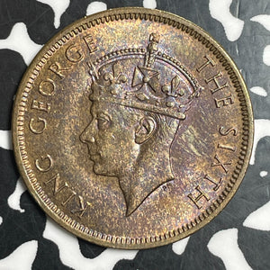 1948 Seychelles 5 Cents Lot#T2710 High Grade! Beautiful!
