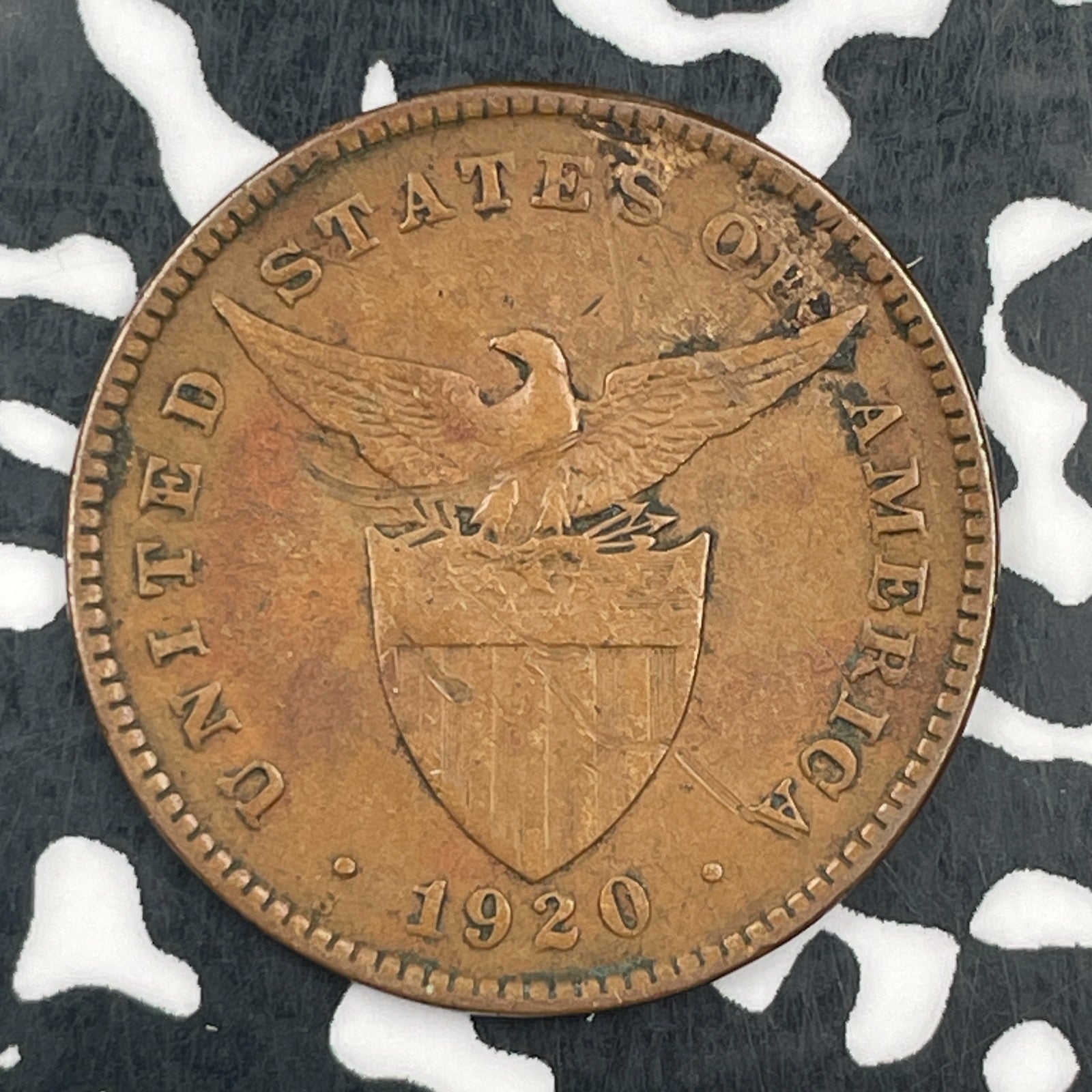 1920-S U.S. Philippines 1 Centavo Lot#F8276