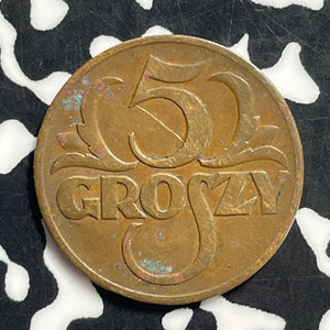 1938 Poland 5 Groszy Lot#C0481