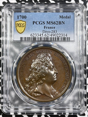 1700 France Louis XIV Chamber Of Commerce Medal PCGS MS62BN Lot#G7174 Divo-283