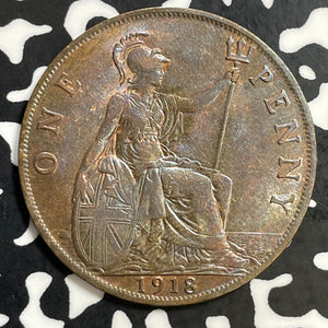 1918 Great Britain 1 Penny Lot#E9821 High Grade! Beautiful!