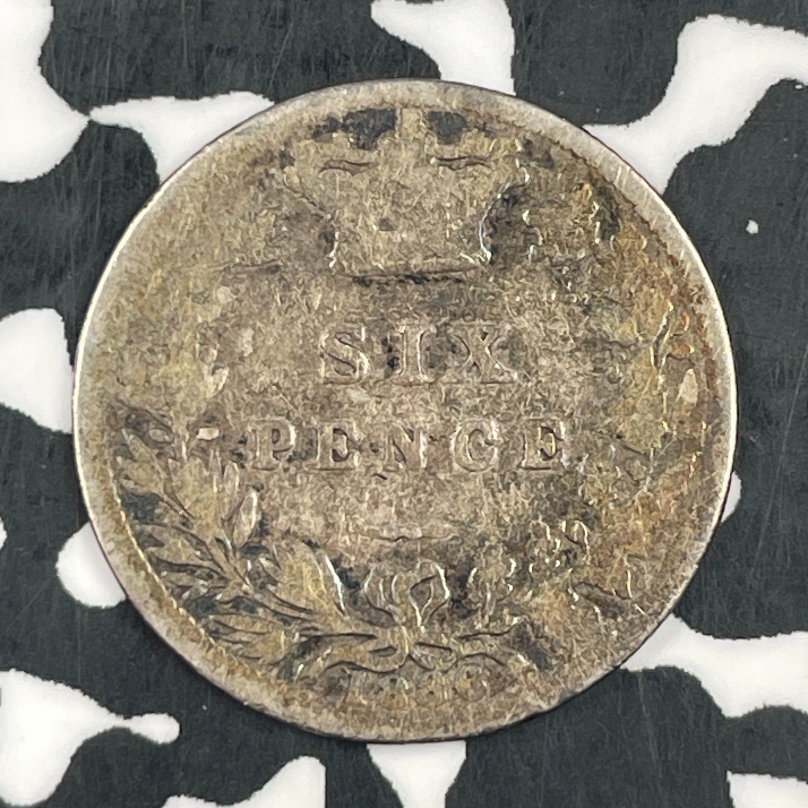 1886 Great Britain 6 Pence Sixpence Lot#F5600 Silver!
