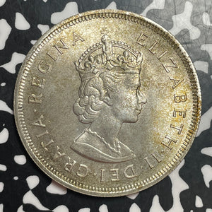 1959 Bermuda 1 Crown Lot#T2351 Large Silver Coin! High Grade! Beautiful!