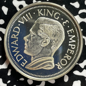 "1936" Newfoundland Edward VIII Fantasy Crown Lot#JM9891 Silver! High Grade!