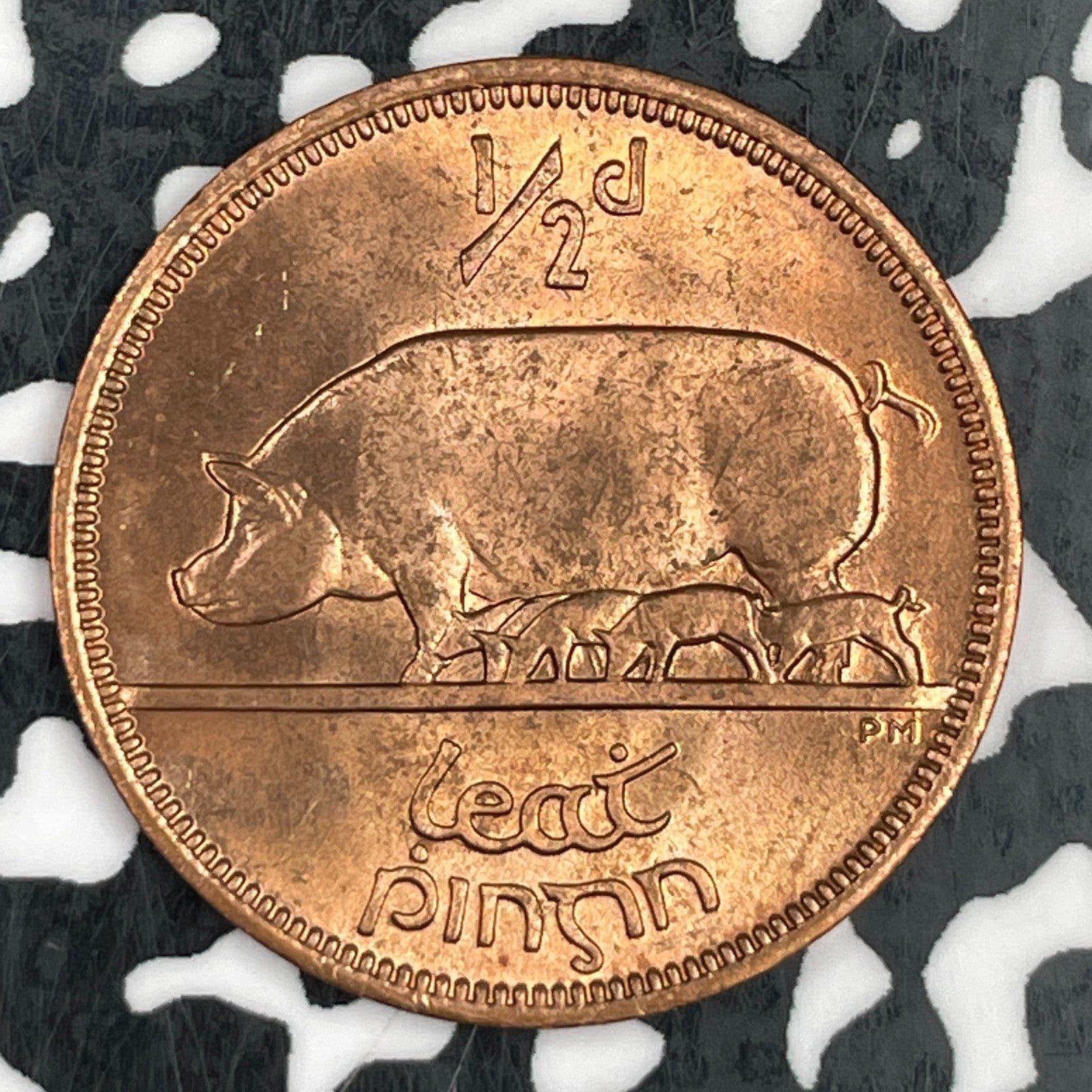 1964 Ireland 1/2 Penny Half Penny Lot#F5937 High Grade! Beautiful!