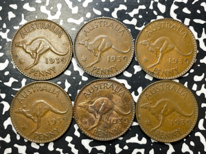 1939 Australia 1 Penny (6 Available) (1 Coin Only)