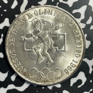 1968-Mo Mexico 25 Pesos Lot#E8016 Large Silver Coin! High Grade! Beautiful!