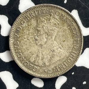 1934 Australia 3 Pence Threepence Lot#C0778 Silver!