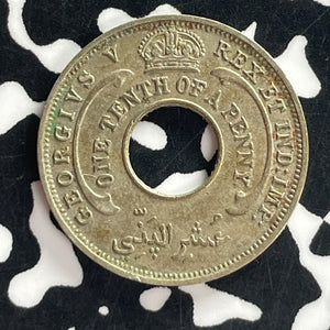 1934 British West Africa 1/10 Penny Lot#T7530