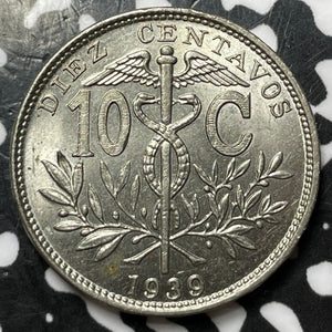 1939 Bolivia 10 Centavos Lot#D7625 High Grade! Beautiful!