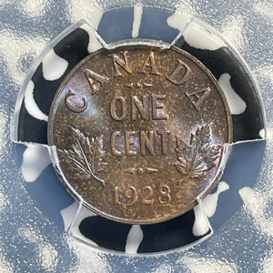 1928 Canada Small Cent PCGS MS64BN Lot#G998 Choice UNC! Beautiful Toning!