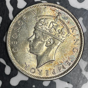 1943-S Fiji 1 Shilling Lot#T6013 Silver! High Grade! Beautiful!