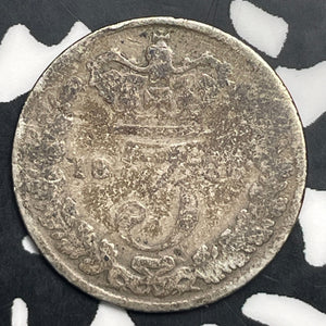 1886 Great Britain 3 Pence Threepence Lot#C0879 Silver!