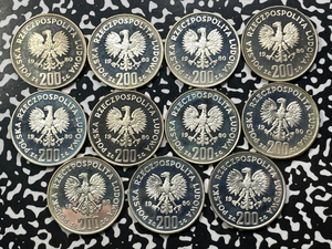 1980 Poland 200 Zlotych (11 Available) (1 Coin Only) Silver! Proof! Ski Jumper