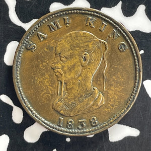 1838 Great Britain London Samuel King Tea Farthing Token Lot#T7648