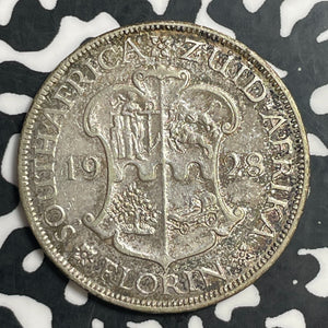 1928 South Africa 1 Florin Lot#T3767 Silver!