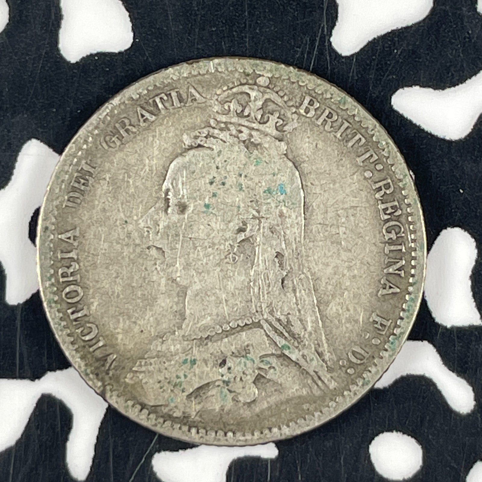 1888 Great Britain 6 Pence Sixpence Lot#F1576 Silver!