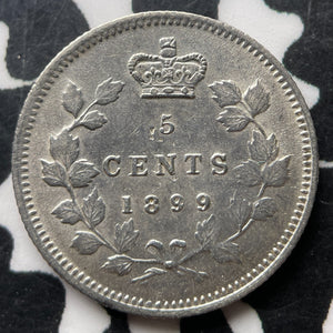 1899 Canada 5 Cents Lot#JM9034 Silver! High Grade! Beautiful!
