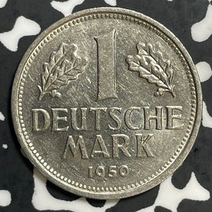 1950-G West Germany 1 Mark Lot#E6977 Nice!