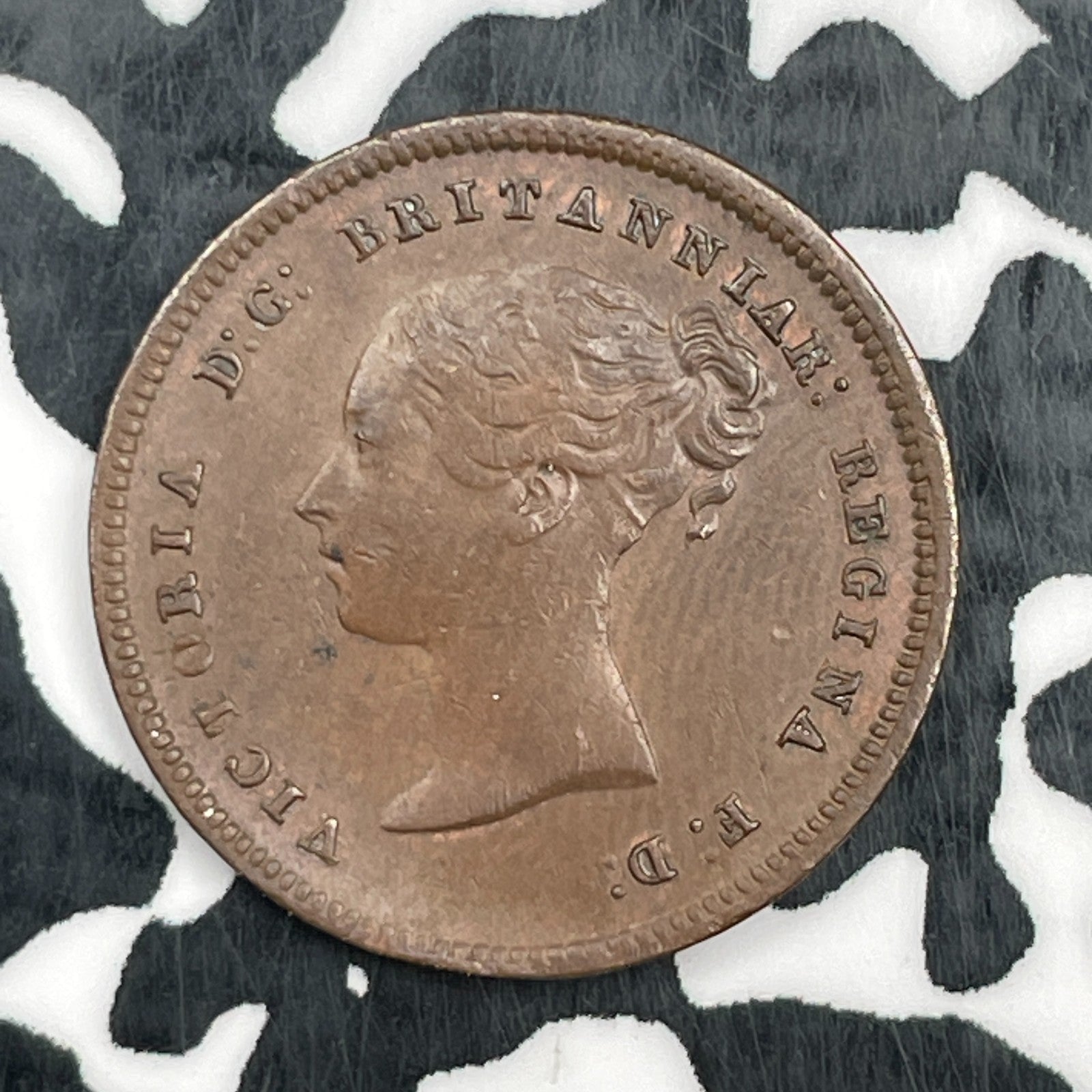 1844 Great Britain 1/2 Farthing Half Farthing Lot#N0951 Nice!