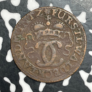 1730 Germany Waldeck 6 Pfennig Lot#T6443 Scarce!