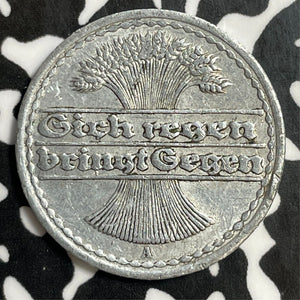 1920-A Germany 50 Pfennig Lot#E5820