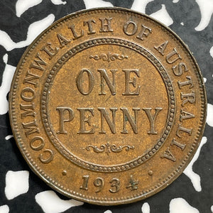 1934 Australia 1 Penny Lot#E9145 Nice!