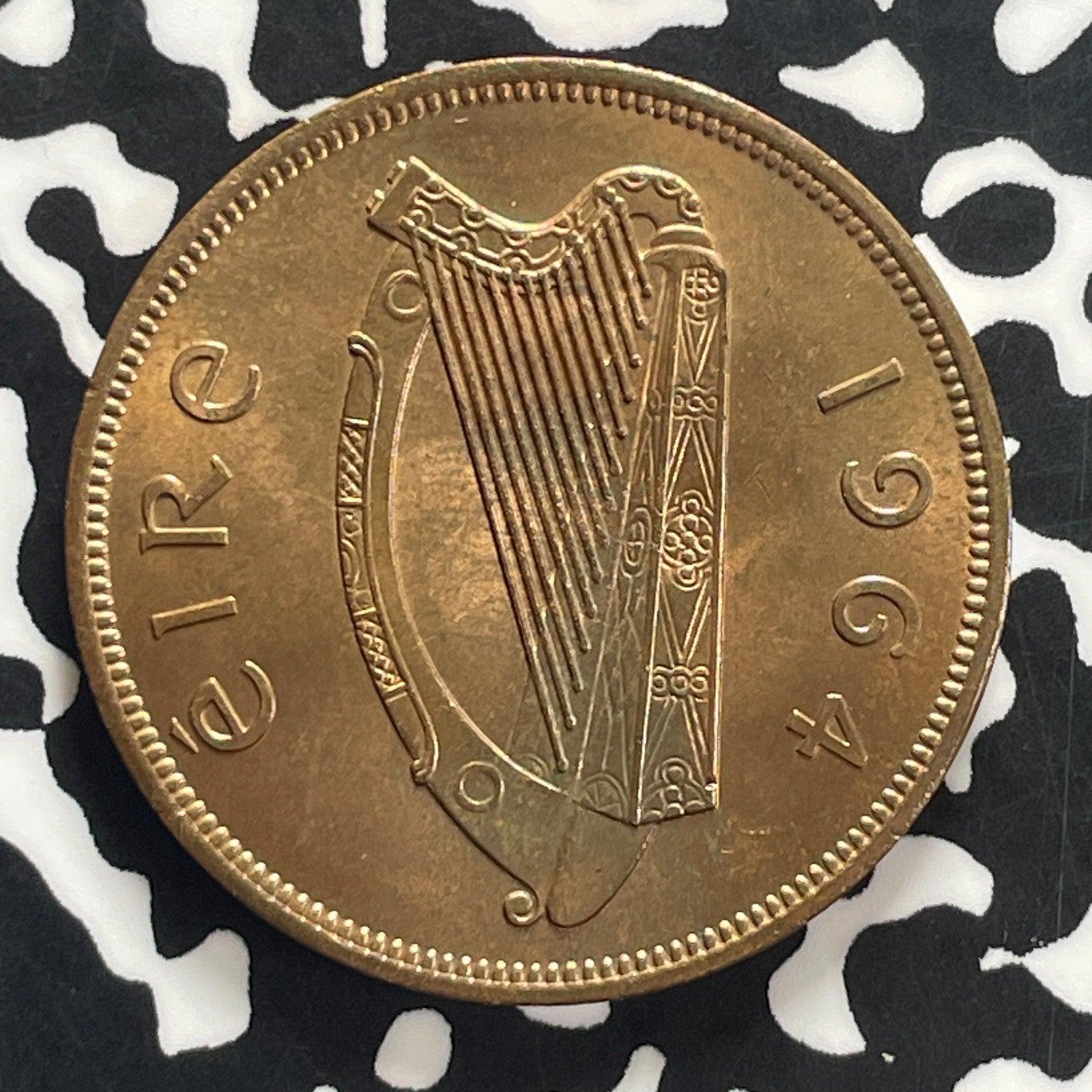 1964 Ireland 1 Penny Lot#C4619 High Grade! Beautiful!