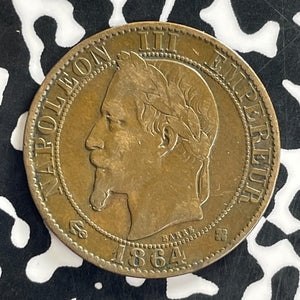 1864-BB France 5 Centimes Lot#C1239