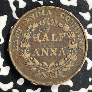 1835 India 1/2 Anna Half Anna Lot#T6816